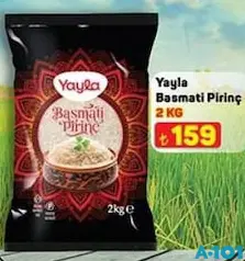 YAYLA BASMATİ PİRİNÇ 2 KG